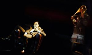 Xavier Gallais et Simona Maicanescu dans Septembre blanc de Neil LaBute (L'Athénée 2003)